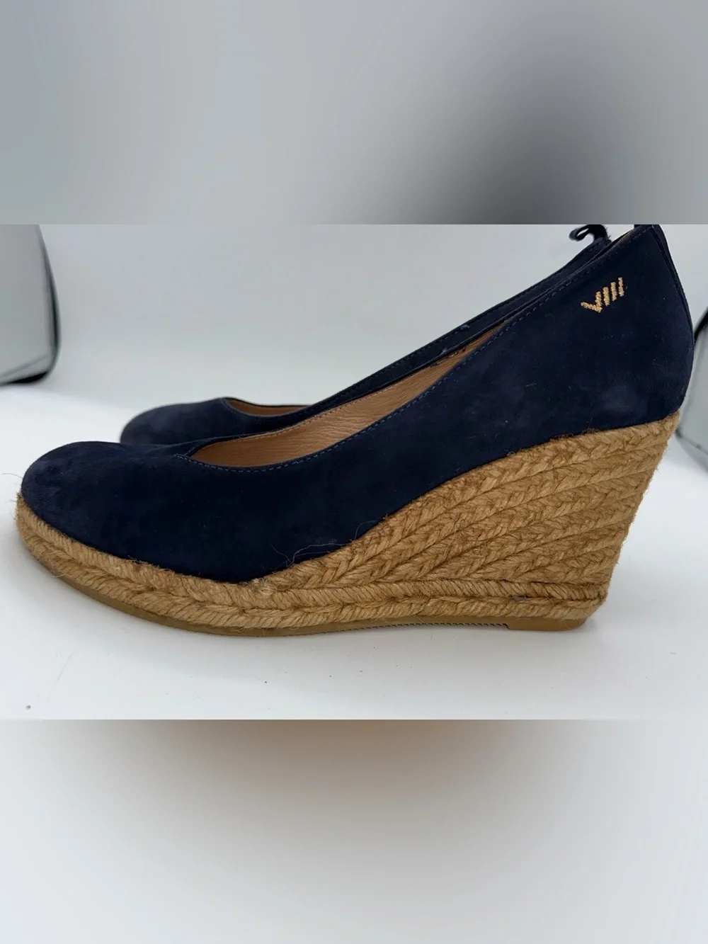 Viscata Barcelona espadrilles wedge shoes Dark blue size US 9-9.5 EUR Sz 40 AA23